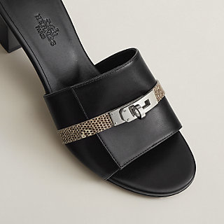 大人上品に♡HERMES★サンダル Gigi50 リザードのラインとけーりーバックル Hermes Gigi 50 サンダル